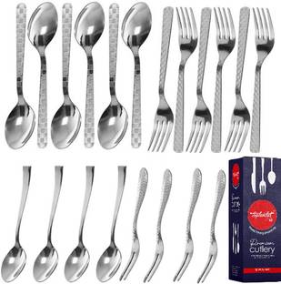 Culinary Crafts SB_CC_6S6F4CS4FF Stainless Steel Table Spoon, Coffee Spoon Set