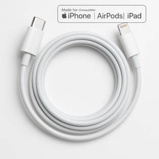 RVAT Lightning Cable 3 A 1 m Type-C to Lightning Compatible Charging Cable | fast charging