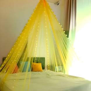 1iAM Yellow Decoration Net for Romantic Dinner, Valentines Day | Cabana Tent Decoration