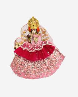 DESIGNER DEVI DRESSES Navratri Special Durga Mata Kali Mata Radha Rani(Dress for 8 Inches Idol) Dress