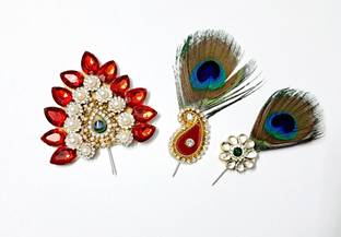 Akshera Collection Laddu Gopal kalangi combo of three kanhaji kalangi/thakur ji kalangi Deity Ornament