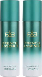 FRENCH ESSENCE Luxury Intimate No Gas Deodorant Body Spray  -  For Men & Women