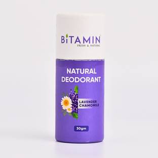 Bitamin Lavender Chamomile Natural Deodorant For Women - Added 5% Vitamin C Deodorant Cream  -  For Men & Women