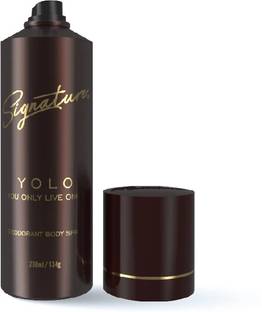 Signature Yolo Long Lasting Fragrance Skin Friendly Deodorant Body Spray  -  For Men