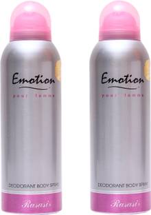 RASASI 2 Emotion Women Deodorant Spray  -  For Women