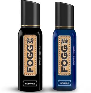 FOGG Fantastic Absolute & Extreme No Gas Body Spray  -  For Men