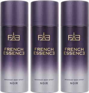 FRENCH ESSENCE Luxury Noir Deo Body Spray With Long Lasting Fragrance (150 ML Each) Deodorant Spray  -  For Men