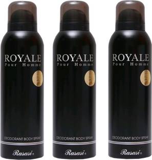 RASASI royale black Deodorant Spray  -  For Men & Women