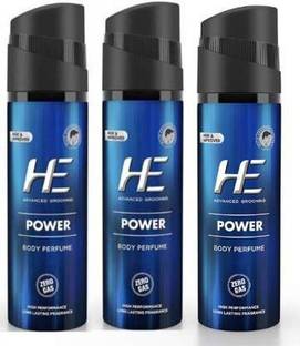 HE No-Gas Perfume Body Spray - For Men (PACK OF 3) Body Spray  -  For Men
