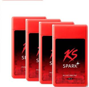 Kamasutra KS Spark plus Pocket Perfume 18ml-Pack of 4 Pocket Perfume  -  For Men & Women