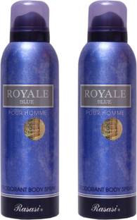 RASASI 2 Royale Blue Men Deodorant Spray  -  For Men