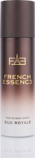FRENCH ESSENCE Oud Royale No Gas Deodorant Spray  -  For Men & Women