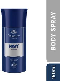 Yardley London NAVY, Long Lasting Masculine Fragrance Deodorant Spray  -  For Men