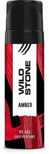Wild Stone Intense Amber Long Lasting No Gas Body Perfume for Men | Deodorant Spray  -  For Men