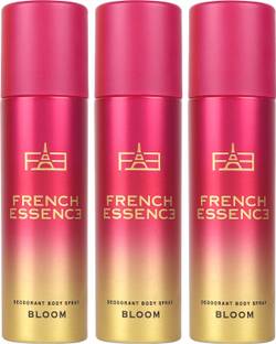 FRENCH ESSENCE Bloom Long Lasting Fragrance (150ml Each) Deodorant Spray  -  For Women