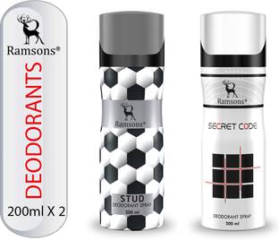 RAMSONS Secret Code and STUD Deodorant Combo Deodorant Spray  -  For Men & Women