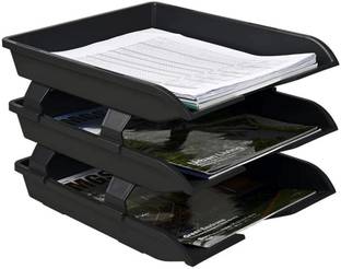 Sumoware 3 Compartments ABS Plastics File Tray Rack