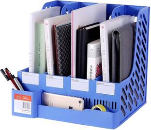 Kinzilla Plastic FILE PLATE 4 SEC WITH PEN HOLDER