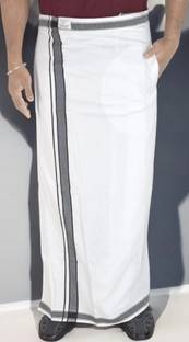 TUNI MANI Kerala Style Pocket Dhoti Solid Men Dhoti