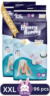 HONEY BUNNY Baby Diaper Pants with bubble top sheet| Extra Soft | 12 Hour protection - XXL