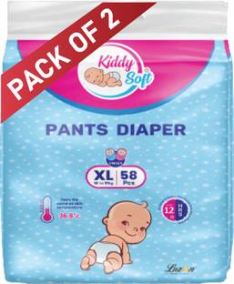 KiddySoft Soft & Comfortable Baby Pant Diapers - XL