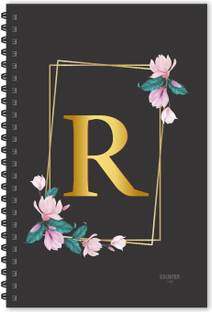 ESCAPER R letter diary (Ruled - A5), R initial Diary, R alphabet Notebook A5 Diary Ruled 160 Pages