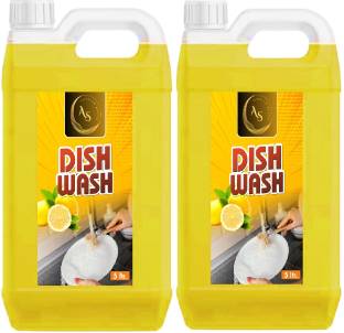 Kashtabhajan aadhiiyasale NonAcidicdish wash Liquid10ltr Dish Cleaning Gel (LEMON, 10000 ml) Dish Cleaning Gel