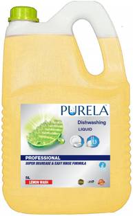 PURELA Dish Wash liquid Anti-Bacterial Disinfectant Dish & Utensil Wash Gel, Dish Wash Liquids 5 Liter Dish Cleaning Gel