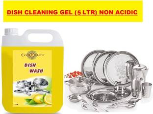 casmoglow Lemon Dish Cleaning Gel Non Acidic Dishwashing Detergent Dish Cleaning Gel Dishwash Bar