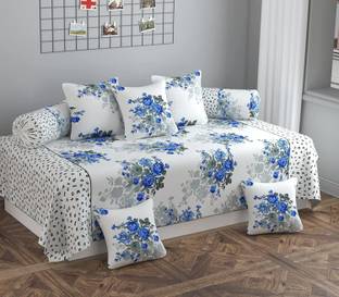 DECOR VATIKA Polycotton Floral Diwan Set