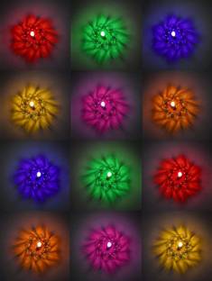 CraftVatika 3D Transparent Reflection Reusable Floating Diya Set of 12 for Diwali Decoration Plastic (Pack of 12) Table Diya Set