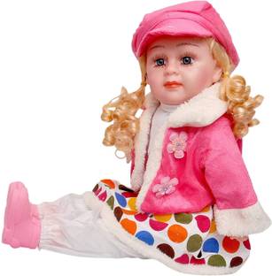 GOSHOPPE ENTERPRISES Singing Songs and Poem Baby Girl Doll Plush Soft for Barbie Music