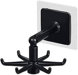 KRAZE Rotating Folding Hooks, Kitchen Wall Hooks, Self-Adhesive Swivel Hook 1