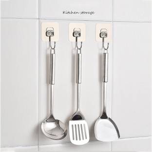 WebDealz 1 Set of 8 Adhesive Kitchen/Bathroom/Cabinet Multi-Function Utility Hook X8.182 Hook 8