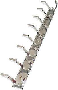 SMW Pack of 1 Stainless Steel SC-Premium Dual Edge -8 PIN Cloth Hanger Door Hanger