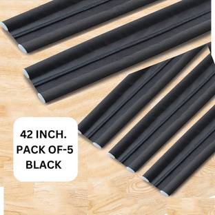 PREETENCY Door guard Bottom Sealing Strip Guard for Home (Size-42inch) (Pack of 5) (BLACK Door Mounted Door Stopper