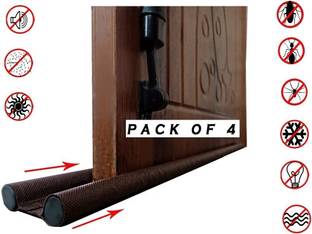 Anant Enterprises (Pack of 4) Door Seal Guard Gap Filler for Door Bottom Seal Strip | Door Stopper Durable Floor Mounted Door Sealing Strip Guard Floor Mounted Door Stopper