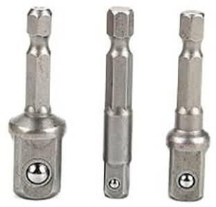 RDX Steel Socket Adapter Hex Shank to 1/4" 3/8" 1/2" Extension Drill Bits Bar Hex Bit Set Power Tools AASONS