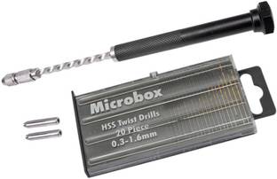 Scorpion Micro Drill Machine / PCB Drill Machine + 20pCS HSS Twist Drill Micro Drill Machine / PCB Drill Machine + 20pCS HSS Twist Drill Set 0.30mm To 1.6 mm For Soft Drilling, Crafting, Jewellery Making, Hobby Work & DIY - Craft Enthusiasts