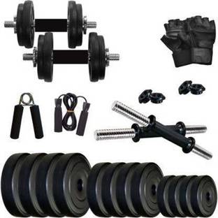 NSP Pvc 10 KG Home Gym Combo (Weight 2.5 kg X 4= 10 kg) Adjustable Adjustable Dumbbell