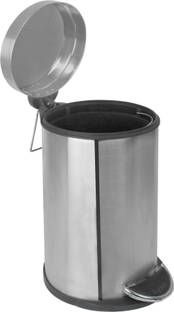 OPR Stainless Steel Pedal Bin With Lid 8*13 Inch - 7 Liter Stainless Steel Dustbin