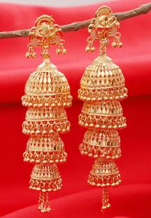 Bhagya Lakshmi Traditional Alloy Jhumki Earring