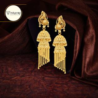 VIVASTRI VIVASTRI Everyday wear Gold plated alloy Stud Earring for Women and Girls Alloy Jhumki Earring