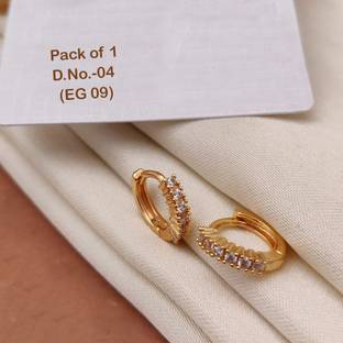 partiz Partiz® Girls Graceful Earrings for wedding & Festival (Pack of 1) Cubic Zirconia Brass Stud Earring