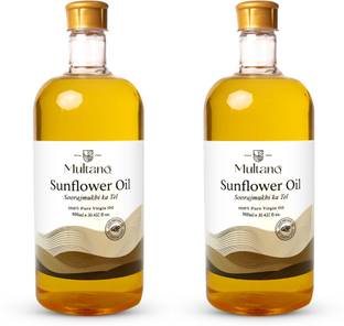 Multano Pro Cold pressed sunflower oil for cooking (1000ml) pure surajmukhi tel Sunflower Oil PET Bottle