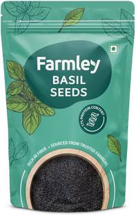 Farmley Raw Basil Seeds for Weight loss |Rich In Protein,Fiber Diet Sabja Seeds/Tukmaria Basil Seeds