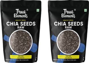 True Elements Raw Chia Seeds for Weight Loss, Edible seeds - High in Calcium and fibre Chia Seeds
