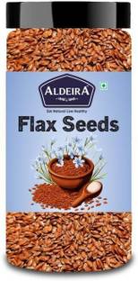 Aldeira Premium Raw Flax Seeds ( Alsi Seeds) for Hair Growth, Heart Health & Digestion Brown Flax Seeds