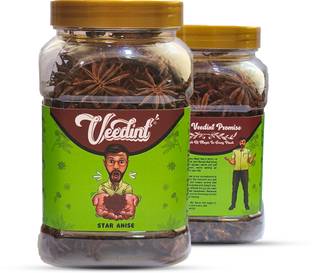 Veedint Star Anise, Whole Chakri Phool, Badhiyan Phool, 100% Natural, Aromatic