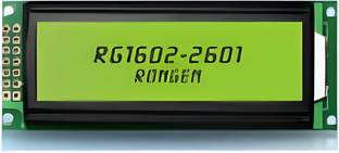 R&D 16X2 (RG1602A) Lcd Module Hd44780 Green Display Diy Pack of 1 Electronic Components Electronic Hobby Kit